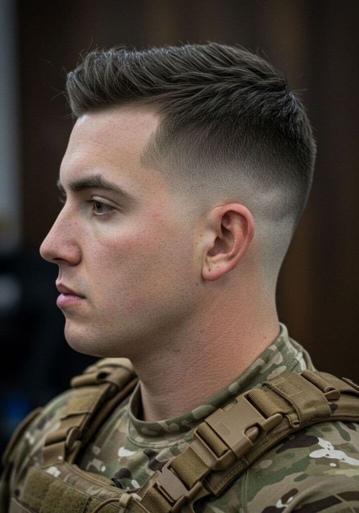 The High and Tight Haircut: 23 Best Styles & Guide for 2026 Classic military high and tight haircut with skin-short sides and buzzed top