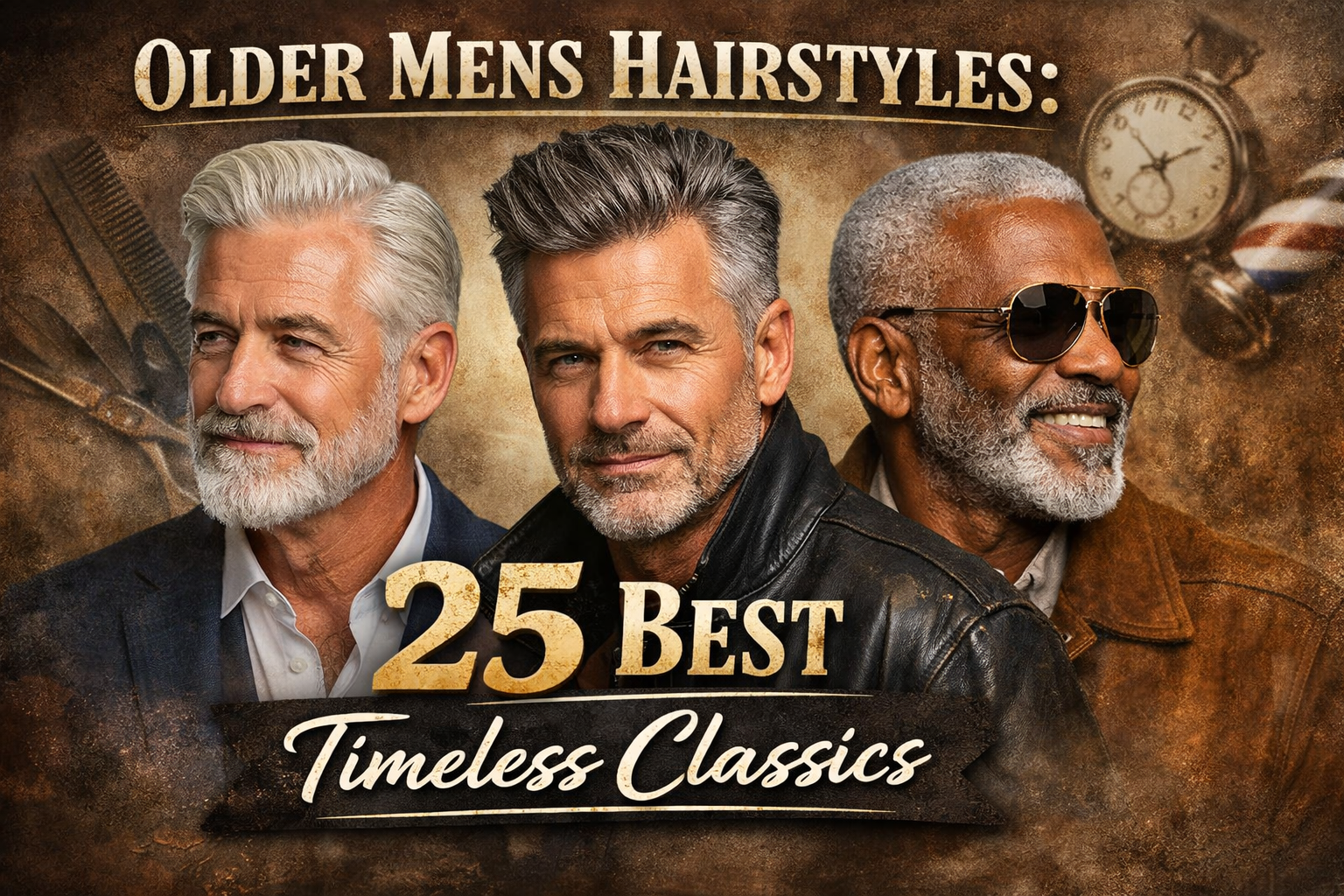 Older Mens Hairstyles: 25 Best Timeless Classics