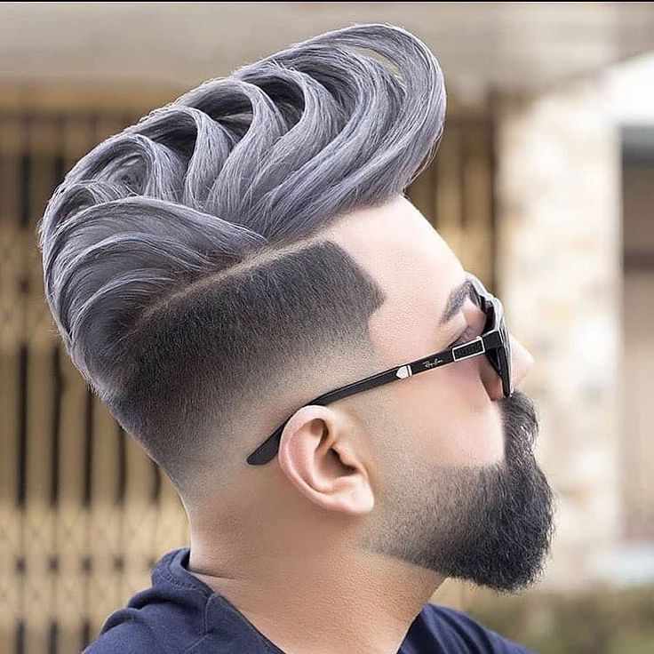 Ivy League Haircut with Beard Fade for coordinated grooming