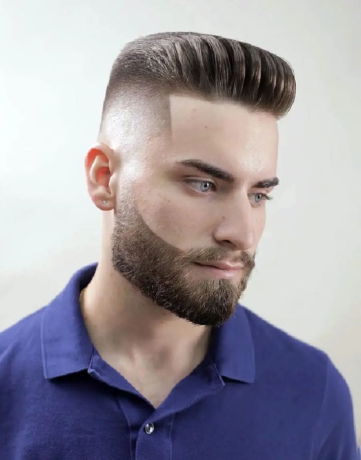 The High and Tight Haircut: 23 Best Styles & Guide for 2026 High and tight haircut paired with a full beard for a masculine look
