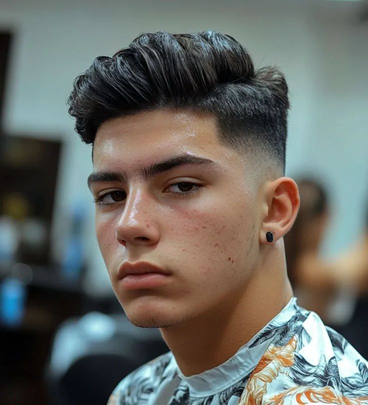 Skin Fade Haircut: 35 Iconic Styles & Grooming Tips for Men High Skin Fade Haircut highlighting facial features
