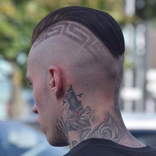 "A nostalgic yet modern undercut hairstyle fade featuring a structured retro bowl cut on top, updated with a sharp, clean fade to create a contemporary and artistic silhouette."