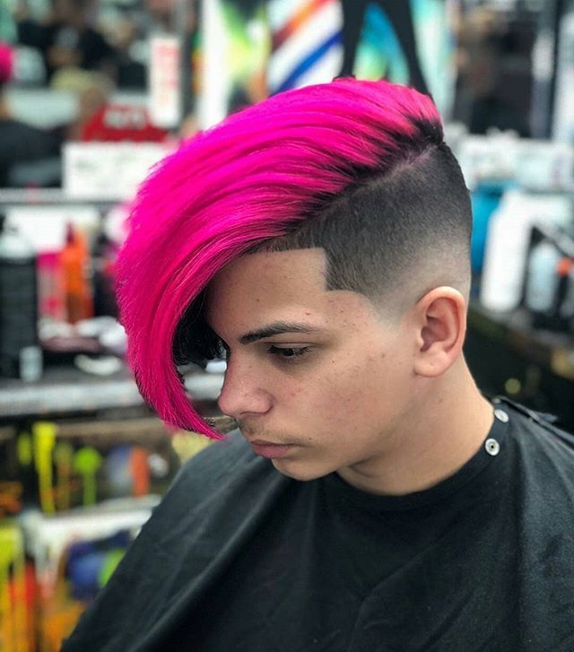 Spiky Ivy League Haircut with textured short top