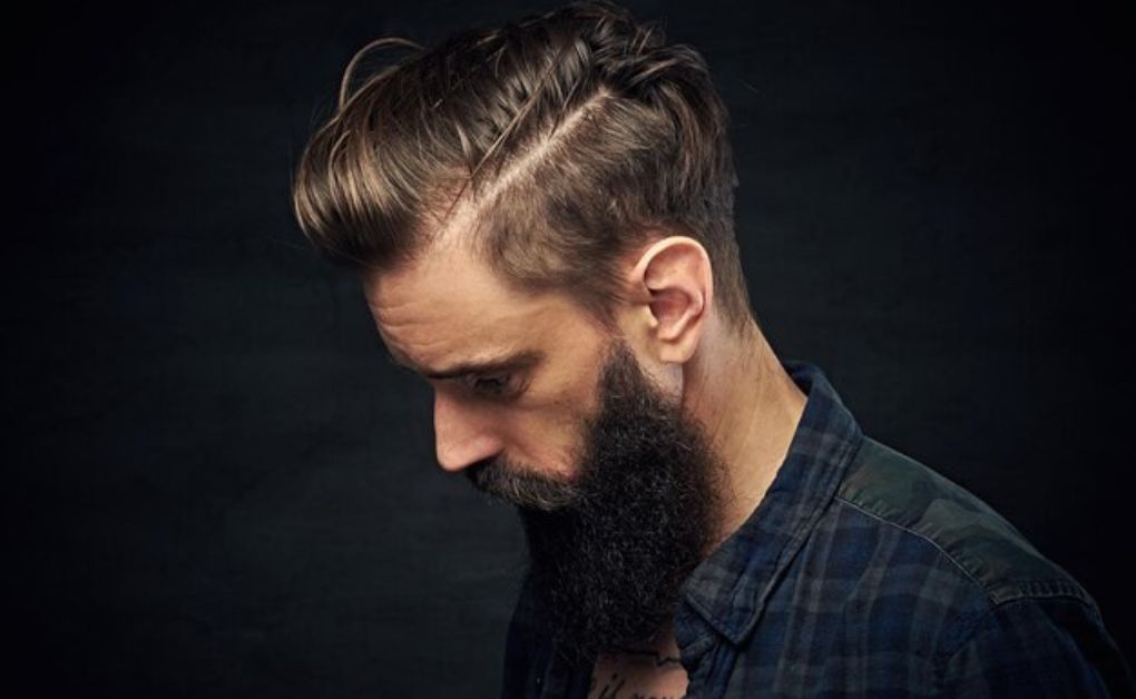 "Low Fade Haircut: 33 Stylish Looks & Expert Grooming Tips" Low fade haircut with a shaved hard part