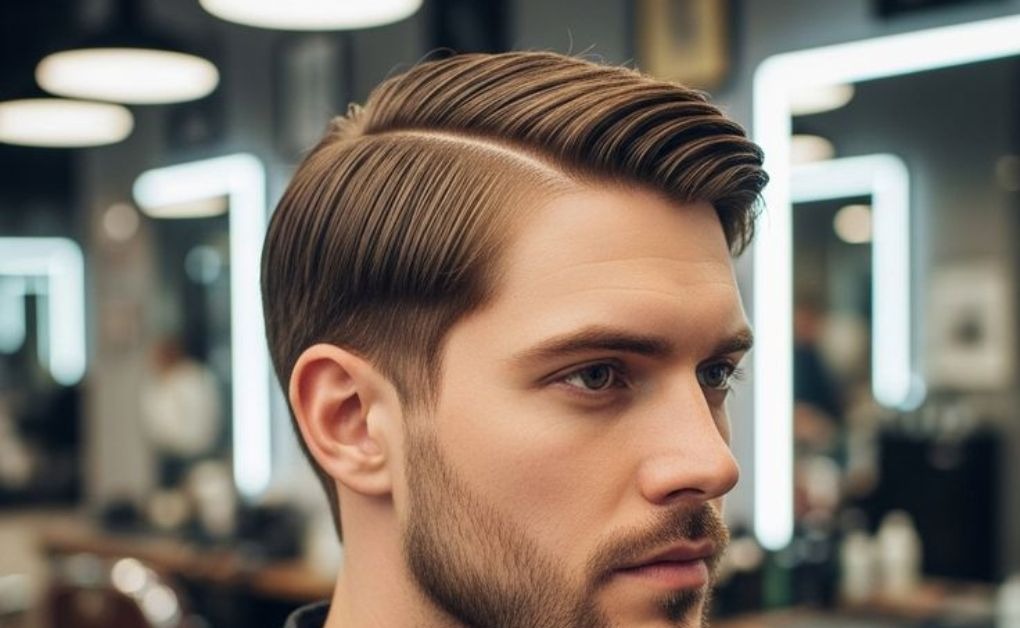 The classic side part older mens hairstyles