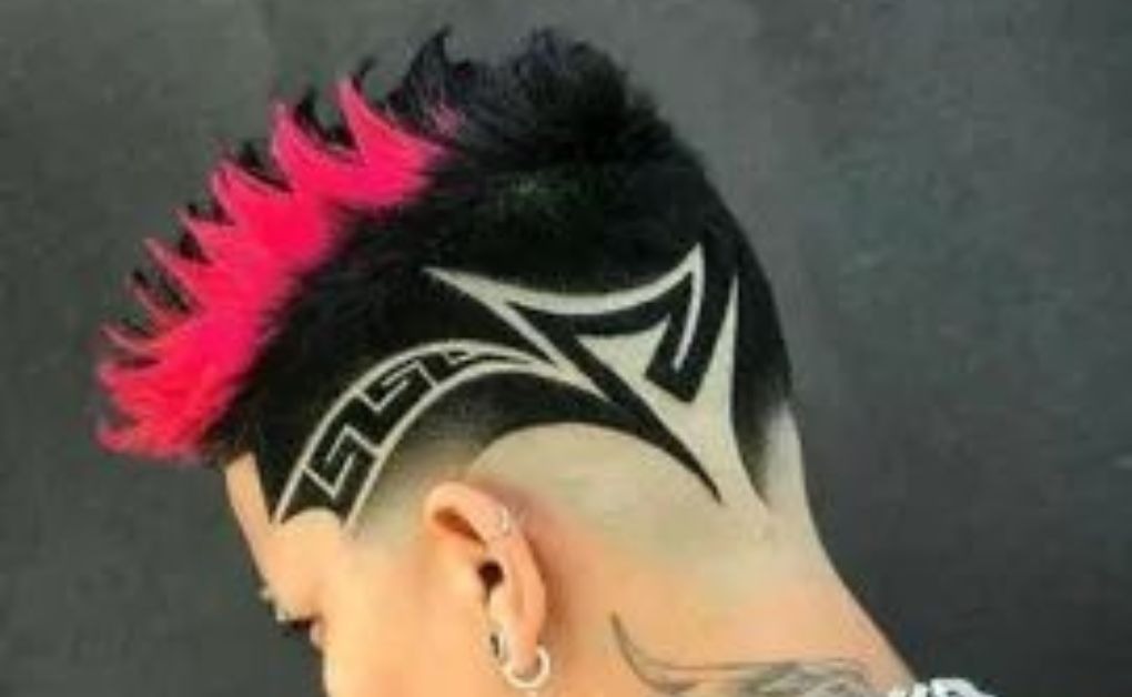 Distinguished silver hair texture close up