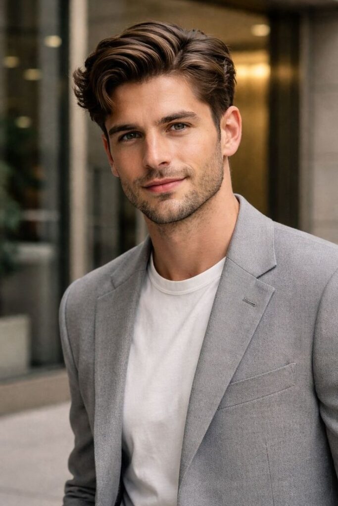 Longer Top Short Sides Haircut for College Boys – 17 Trendy Looks image