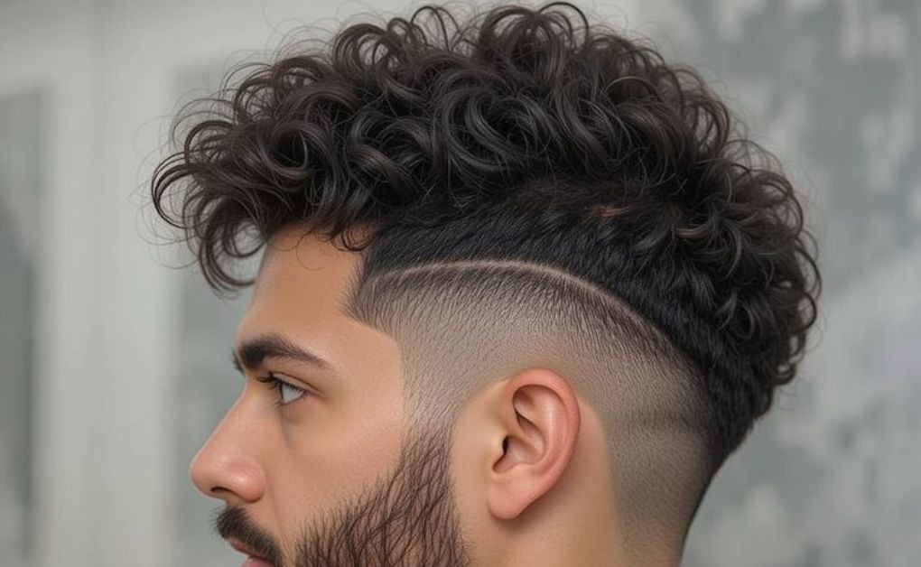 "A stylish Gradient Side Cut designed specifically for curly hair, highlighting natural texture and volume on top while keeping the sides neat and tapered."