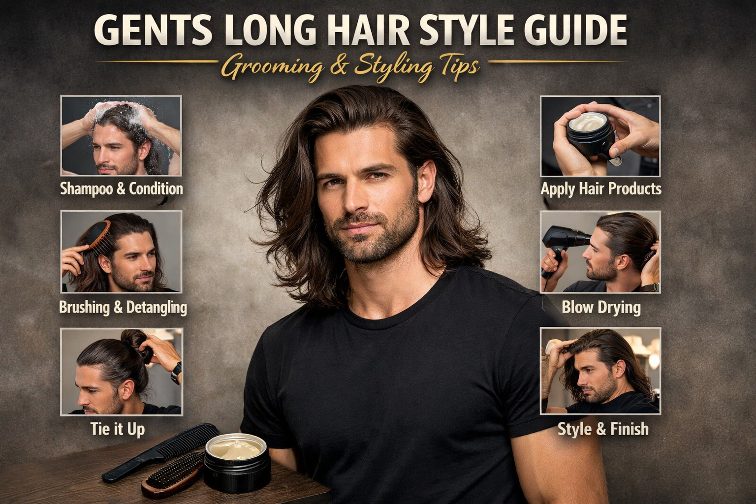Gents Long Hair Style Guide: Master Professional Growth & Care
