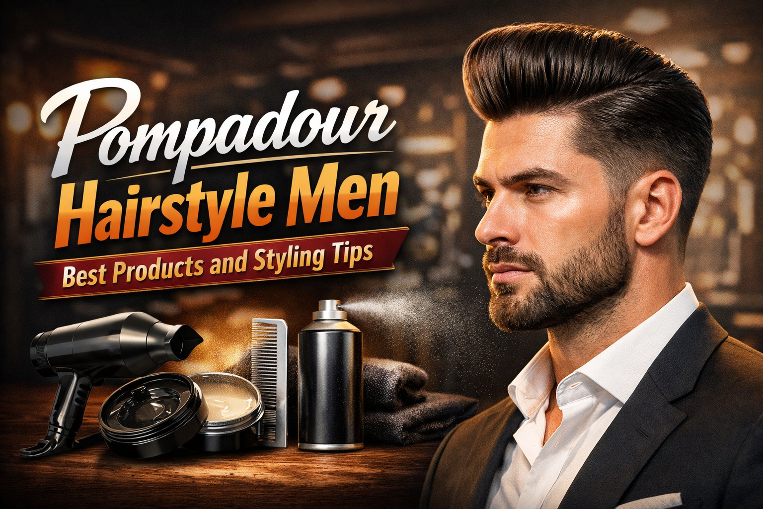 Pompadour Hairstyle Men: Best Products and Styling Tips