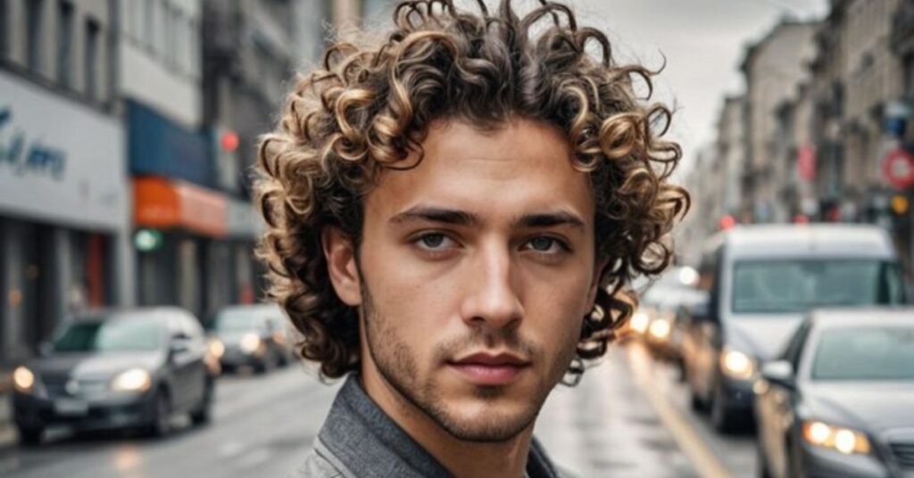 30 Textured Messy Hairstyles for Men curly textured top