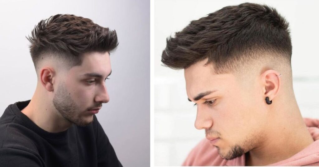 faux hawk fade