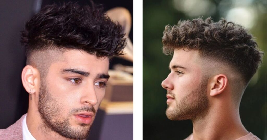 high skin fade with long fringe