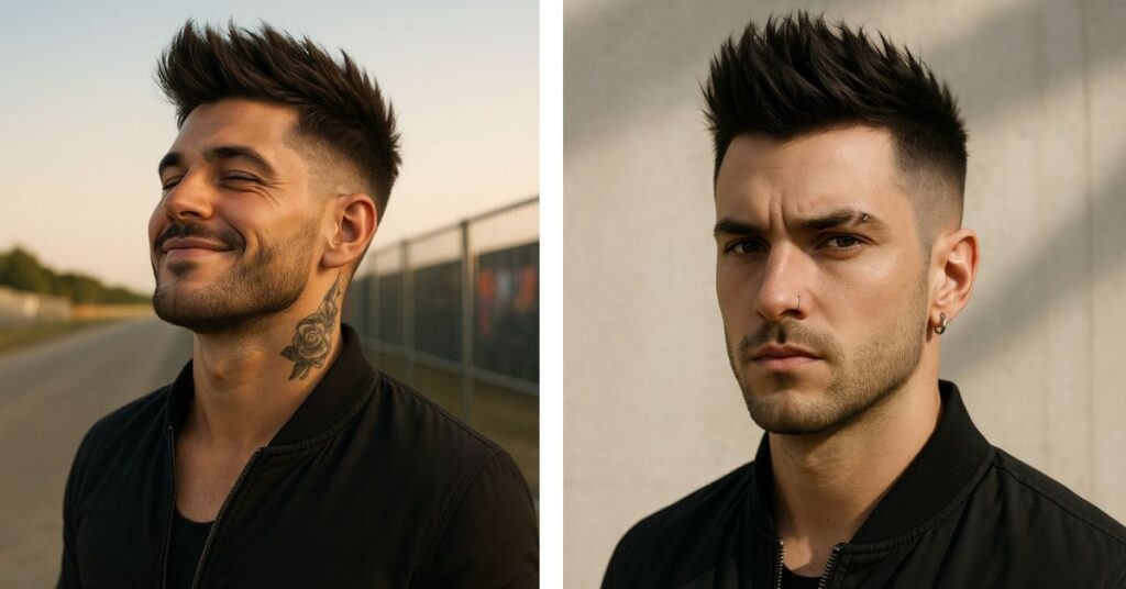 30 Textured Messy Hairstyles for Men loose faux hawk