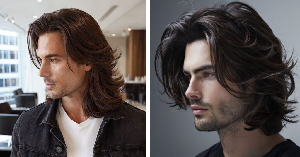 30 Textured Messy Hairstyles for Men messy long layers