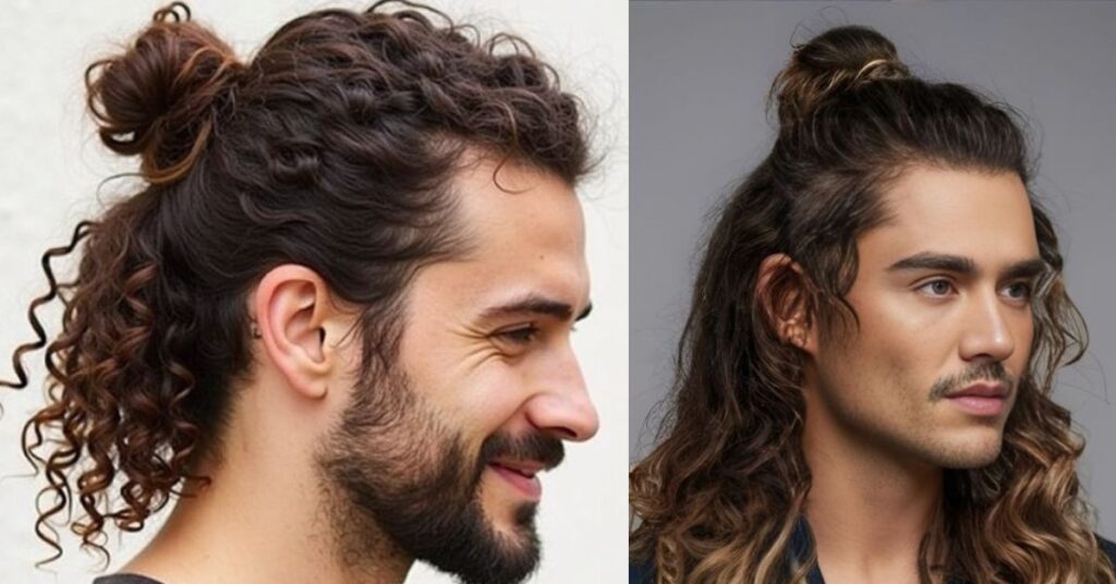 romantic half up waves