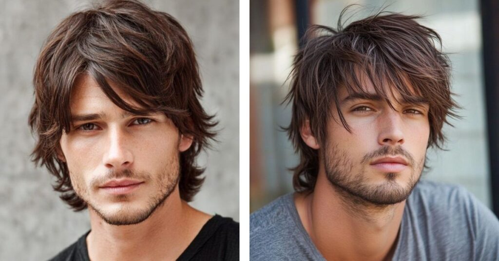 30 Textured Messy Hairstyles for Men shag inspired modern cut