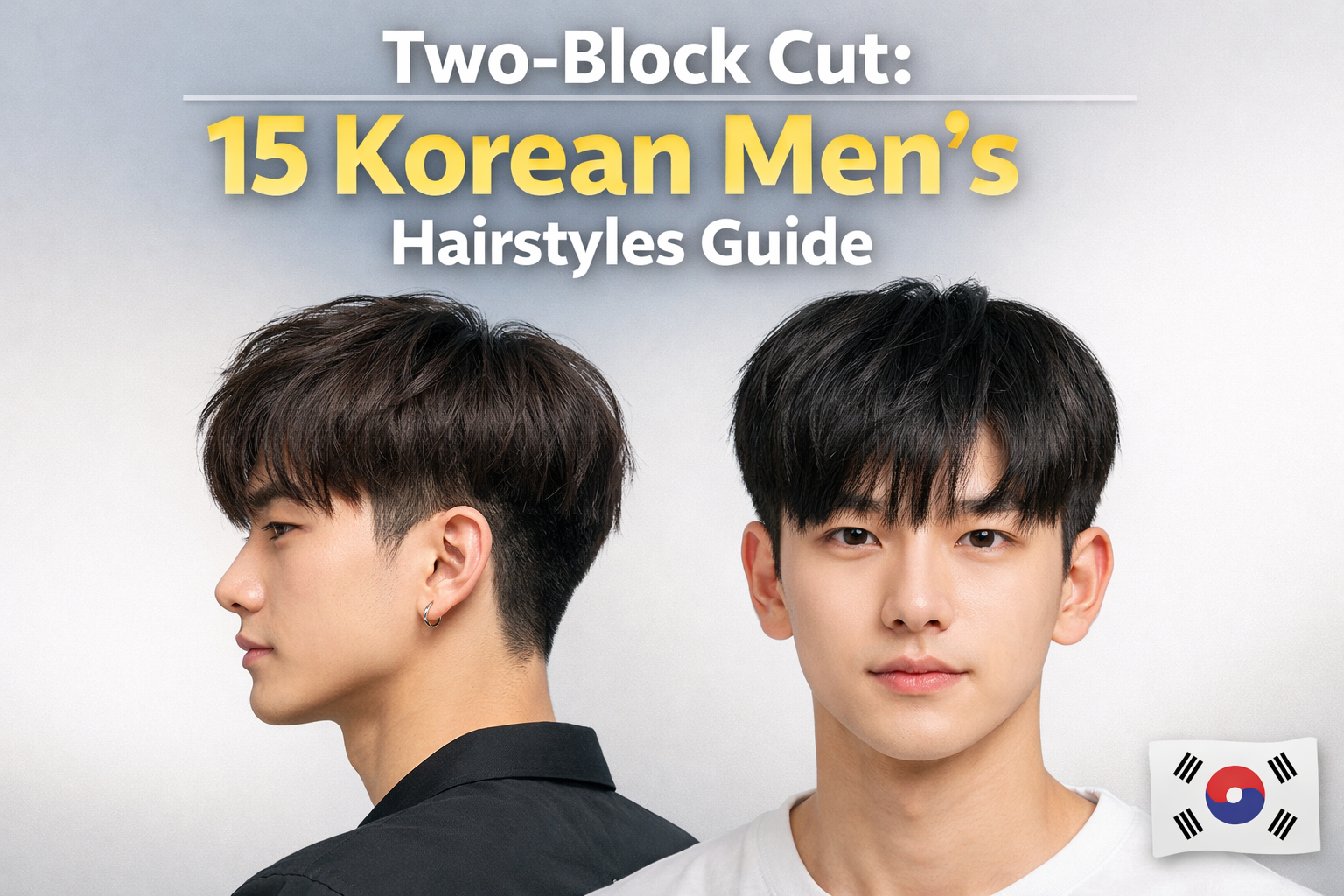 Two-Block Cut: 15 Korean Men's Hairstyles Guide