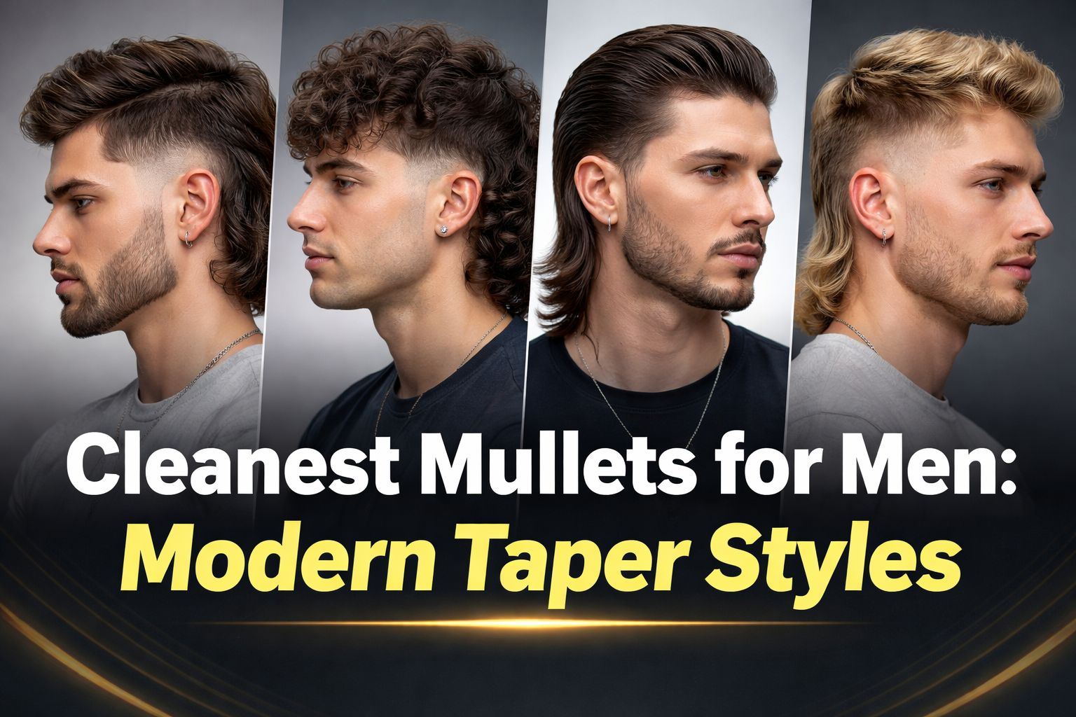 Cleanest Mullets for Men: Modern Taper Styles