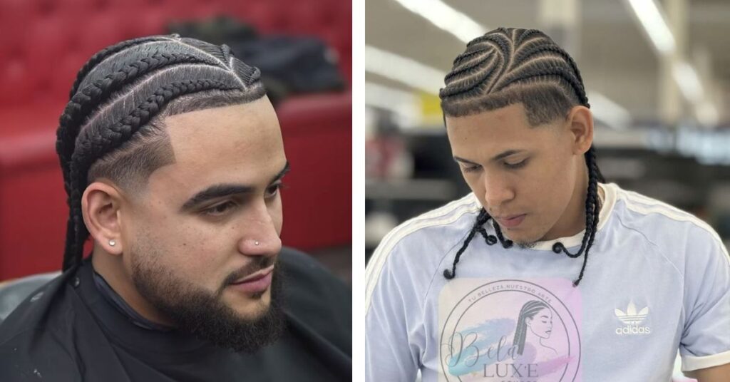 criss cross cornrows