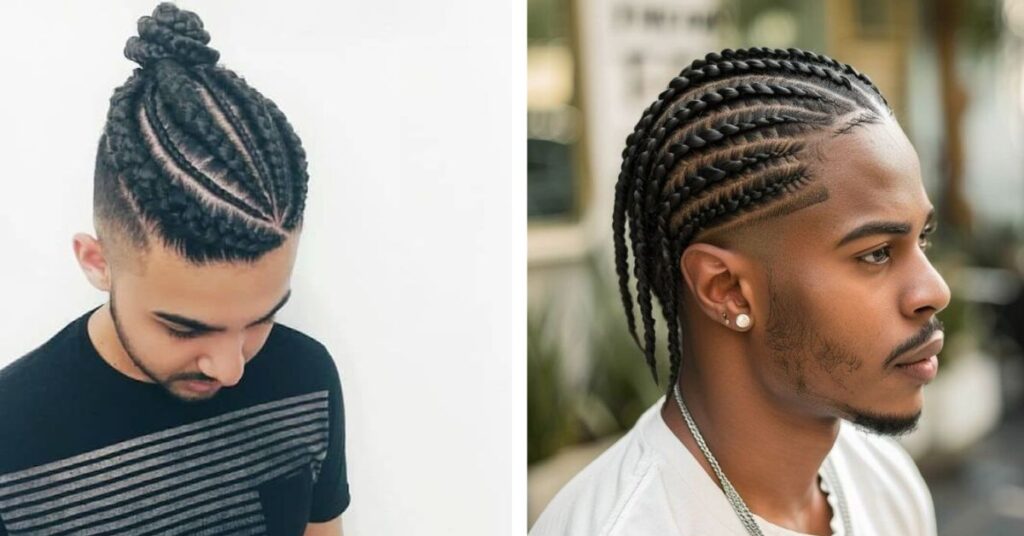 curved cornrows