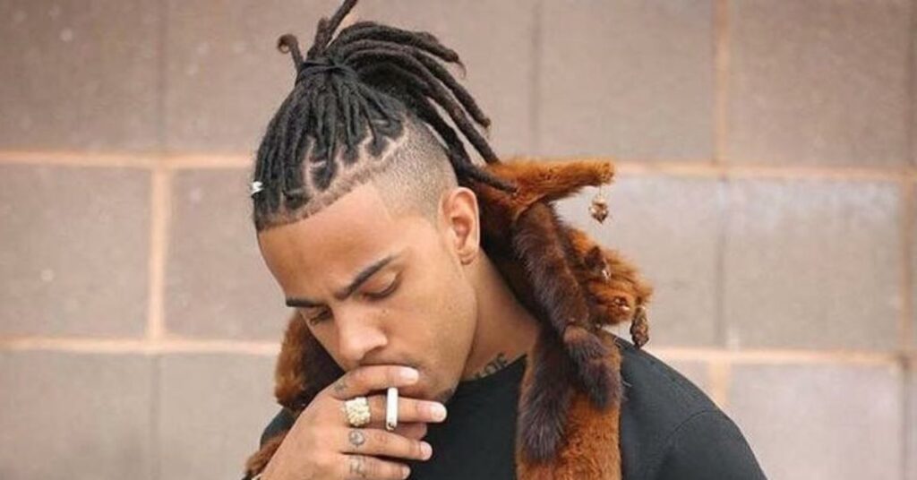  half cornrows half curls