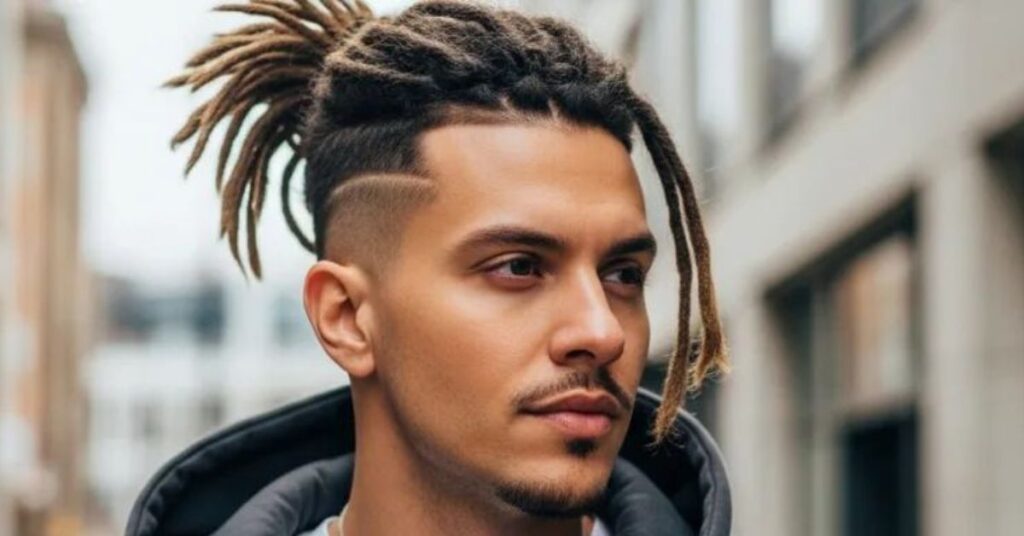 high top fade with dreads