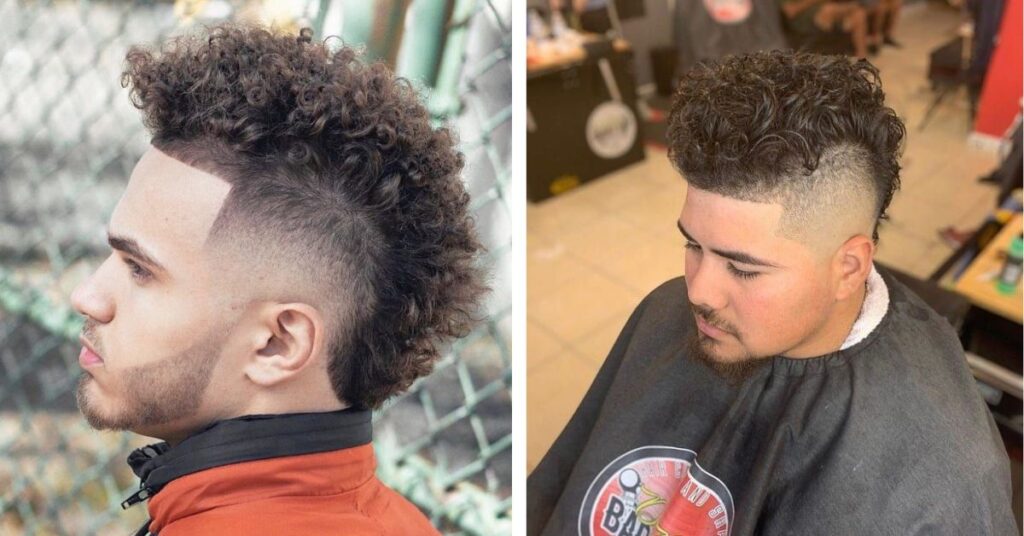 high top fade with mohawk