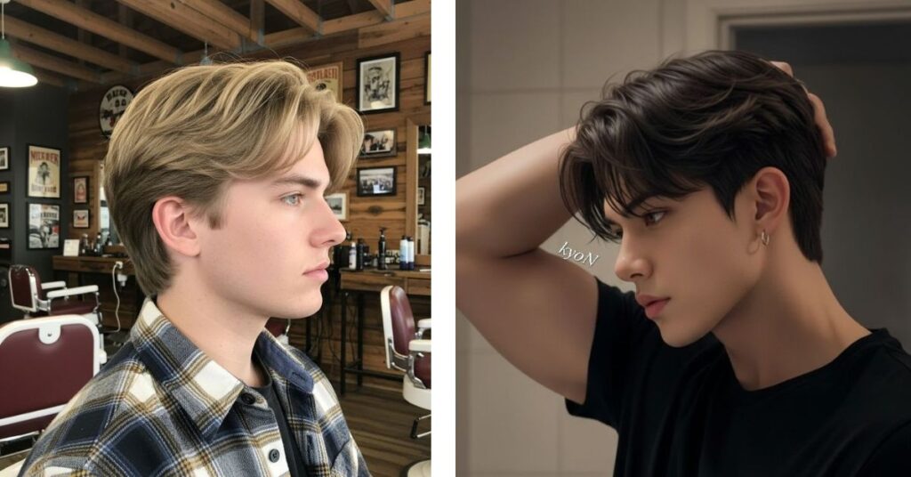 layered top with tapered ends