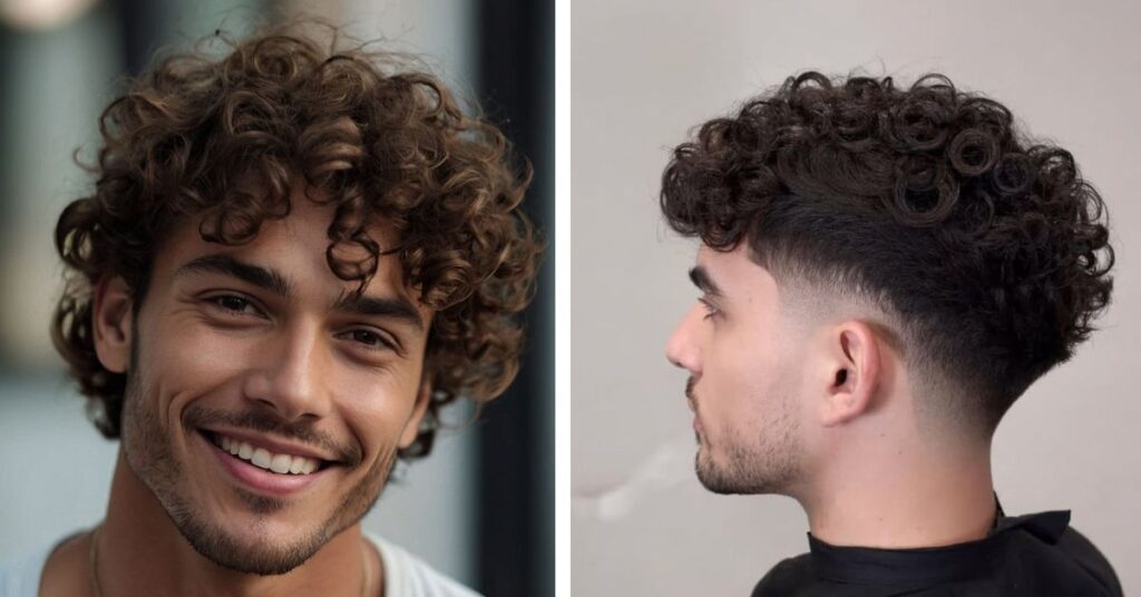 Best Curly Hairstyles for Men in 2026 low fade with curls