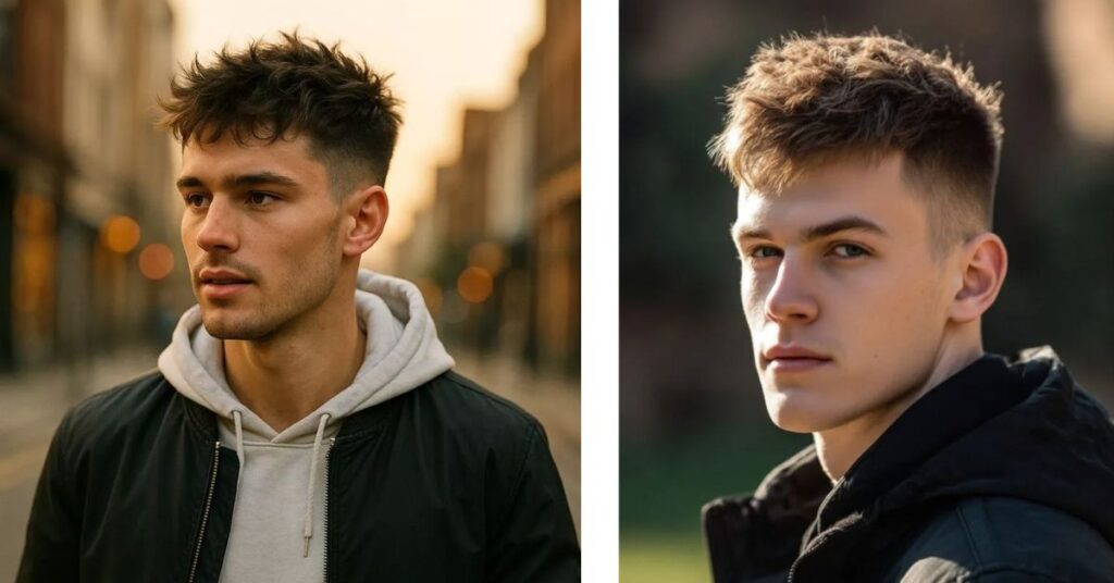 Fluffy French Crop: Modern Textured Crop Top Styling Guide messy fringe crop