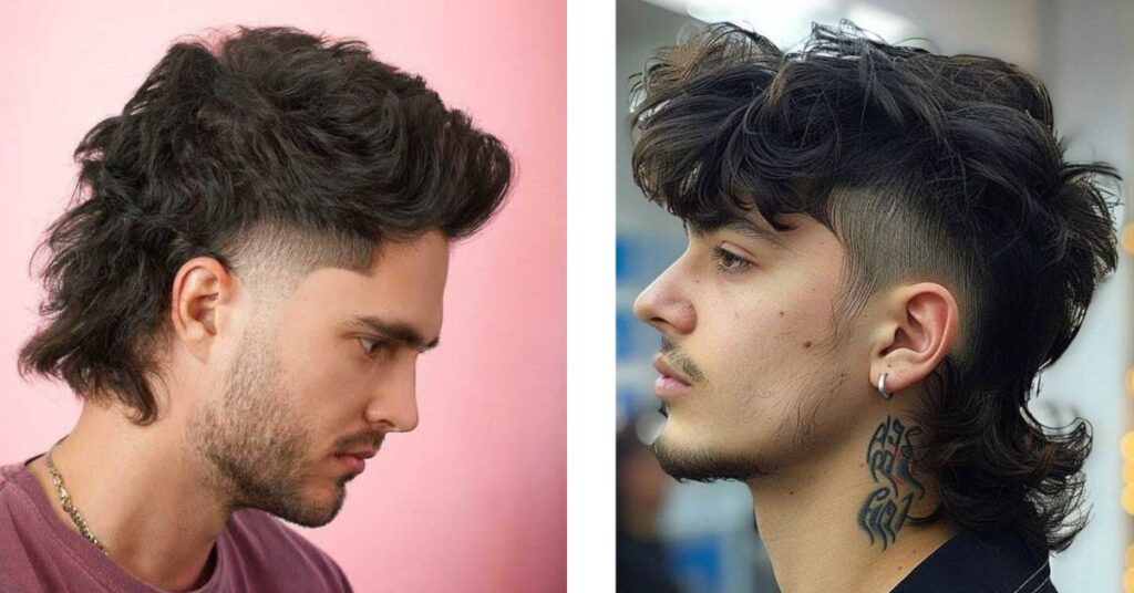 messy texture mullet