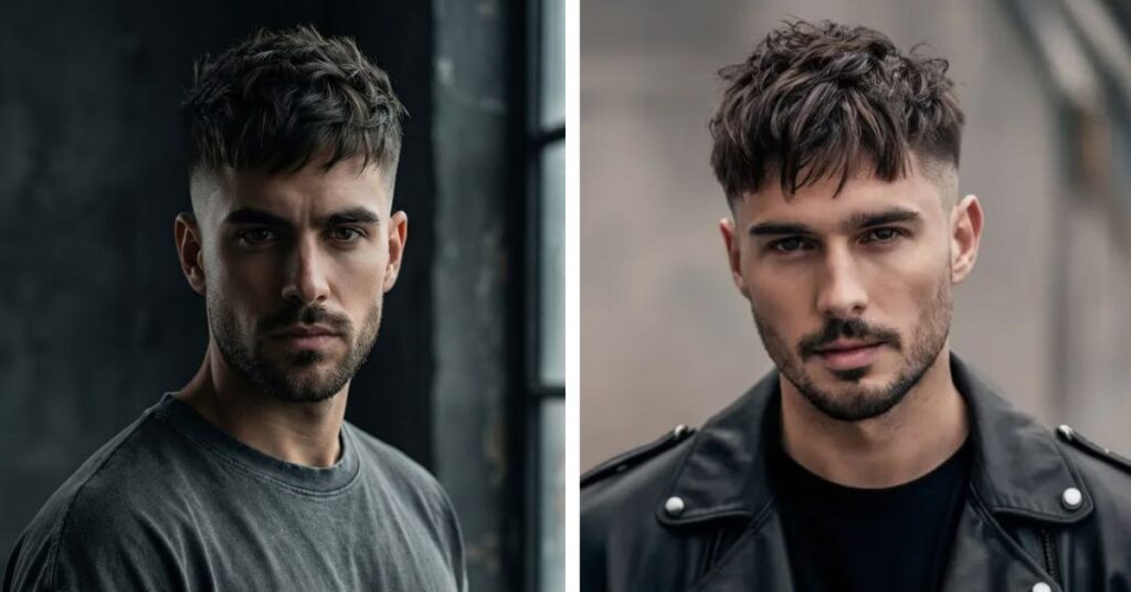  mid fade with choppy top