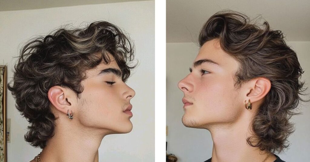 shaggy layered mullet