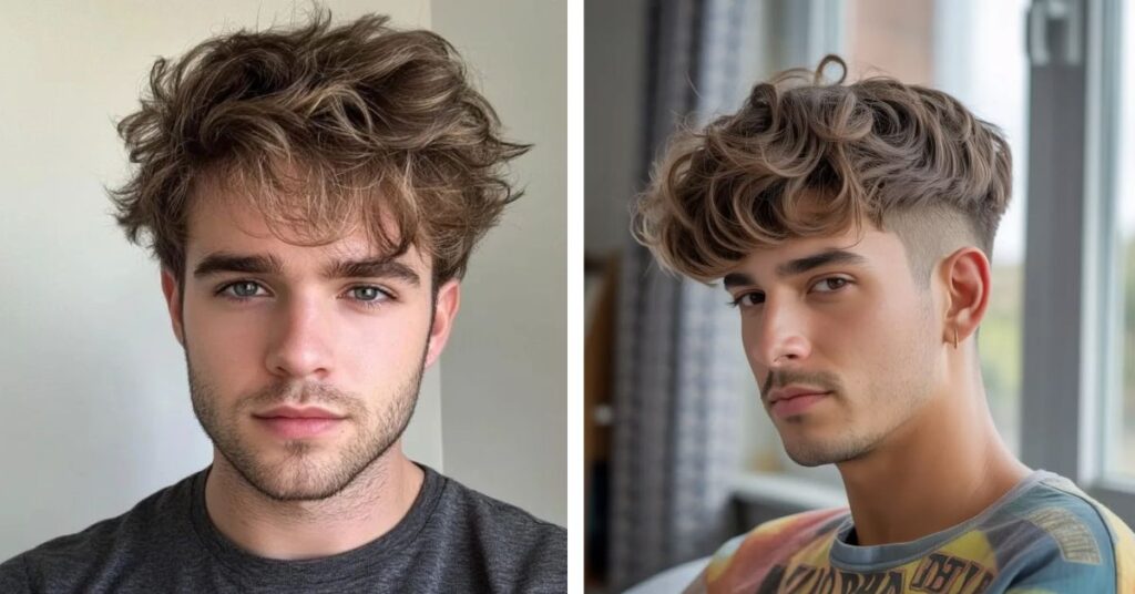  short wavy middle crop