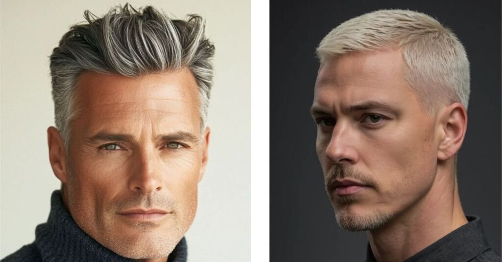 silver fox crew cut