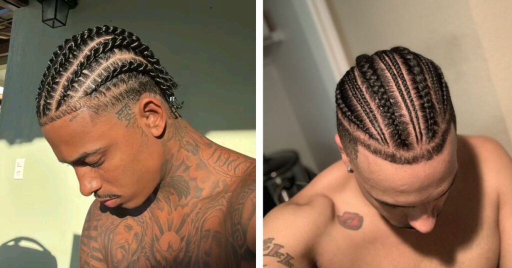 small to big cornrows