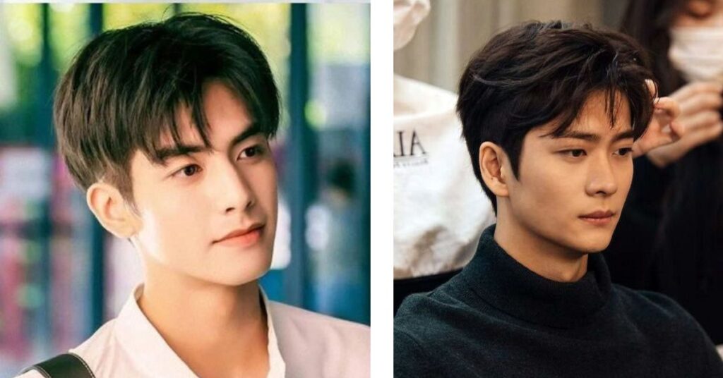 straight hair two block