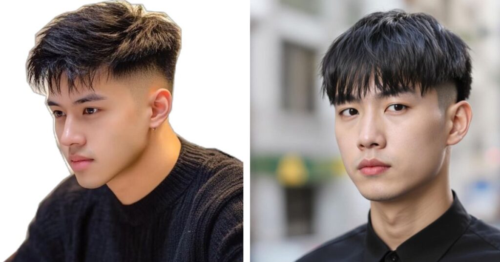 Two Block Haircut Style Guide: 25 Modern Korean Haircuts for Men two block with nape taper
