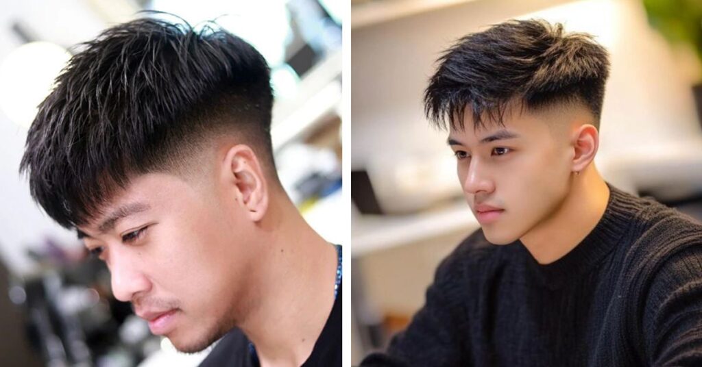 Two Block Haircut Style Guide: 25 Modern Korean Haircuts for Men two block with temple fade
