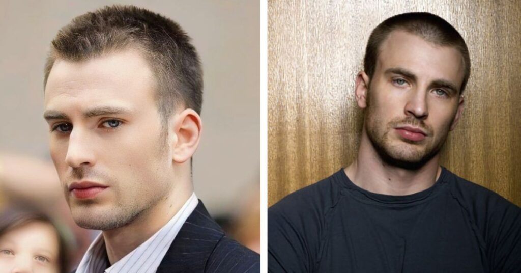 widow’s peak crew cut