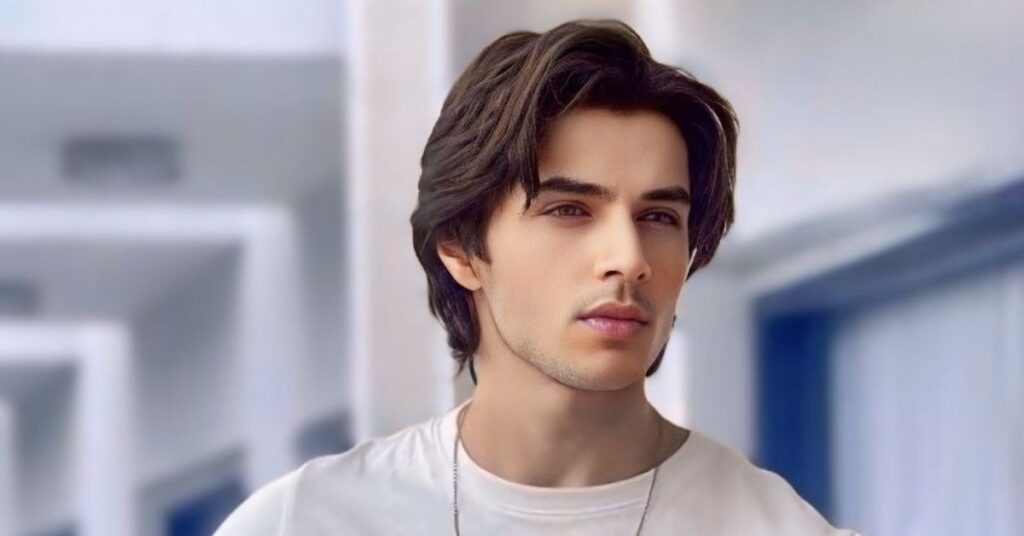  wind swept parted look