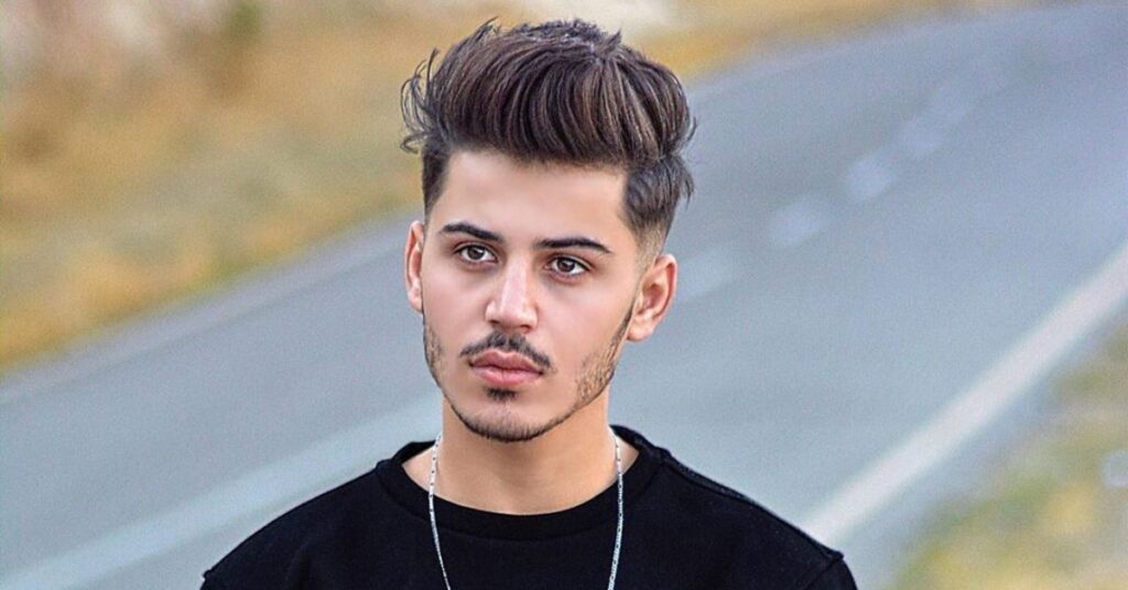 Low Maintenance Men’s Medium Hairstyles for Effortless Style brushed back medium style