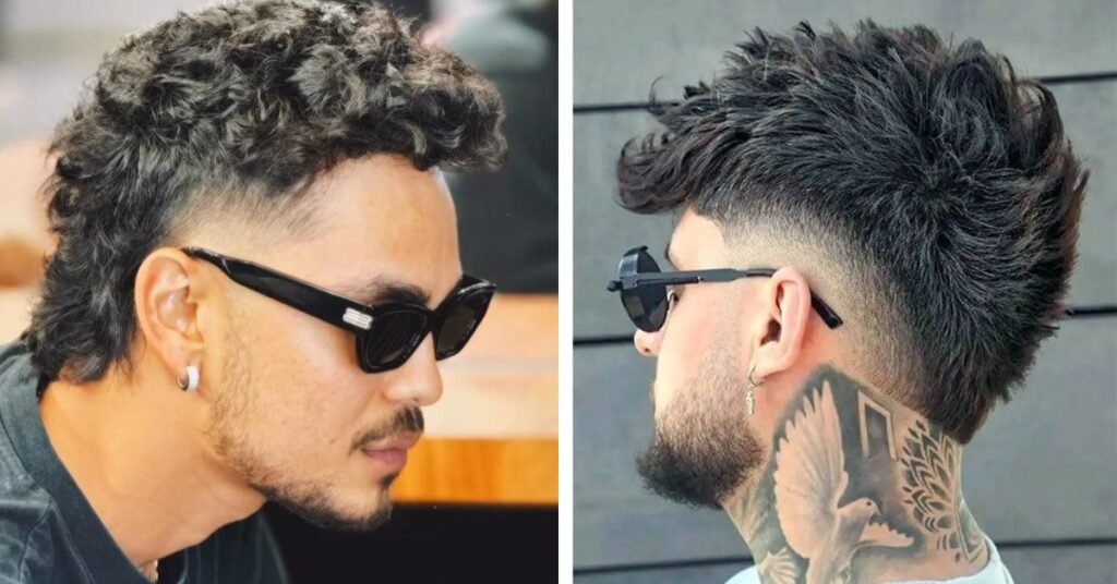 burst fade modern mullet