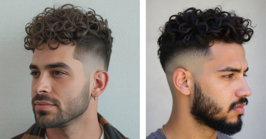 buzz cut for curly hair