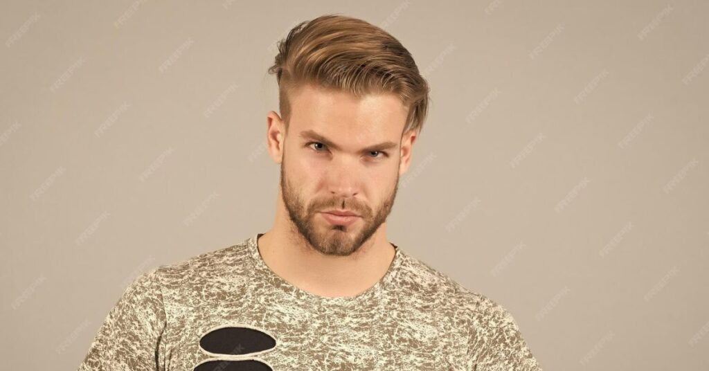 crew cut with stubble men