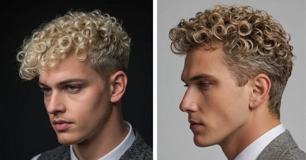 curly taper haircut