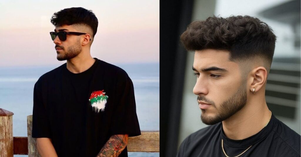 curly top low fade