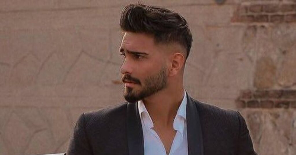  high fade slick back hair cut