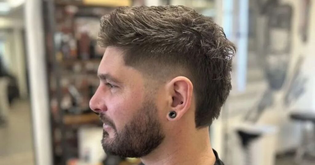 mid taper textured mullet